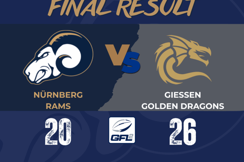 Widder verlieren Duell mit Golden Dragons knapp